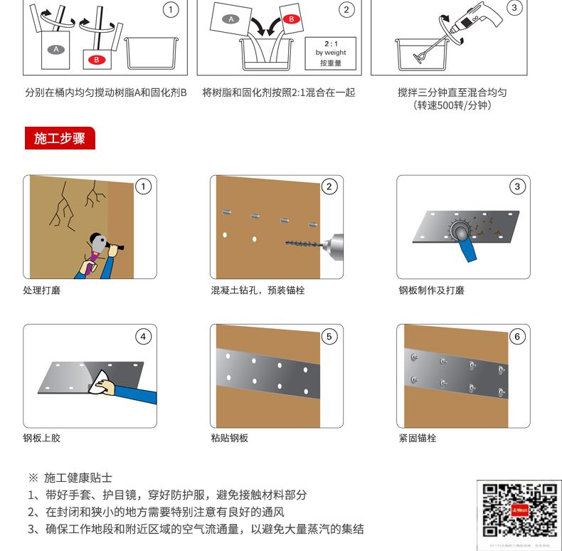 包钢七星关粘钢加固施工过程